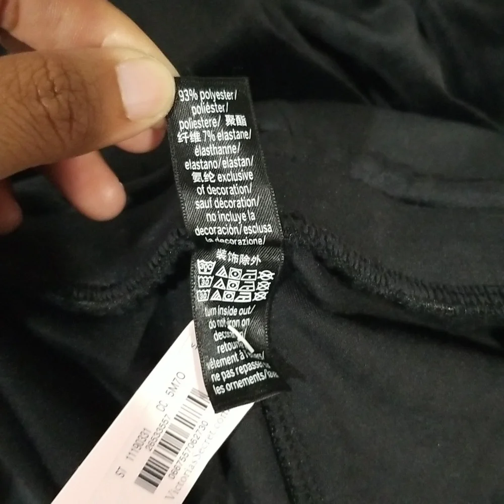 Victoria's Secret Women's Sweatpants Joggers Size L in Black Velvet - Picture 3 of 7